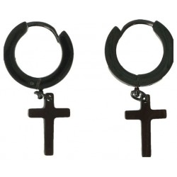 Boucles d'oreilles en acier...