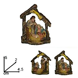 Petite crèche colorée (4.5...