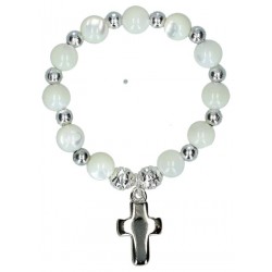 Rosary  Pearl  Cross