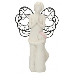 Angel in resin with metalic...