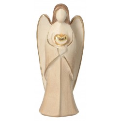 Ange avec coeur en bois...