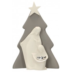 Nativité en résine blanche...