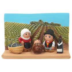 Crèche de Noël en terre...