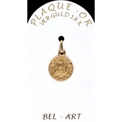 Medal gold plated  St. Rita...