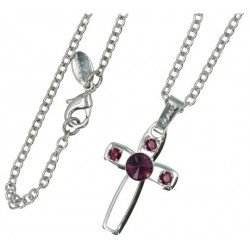 Pendentif croix avec strass...