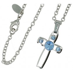 Pendentif croix avec strass...