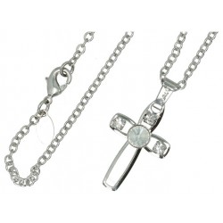 Pendentif croix avec strass...