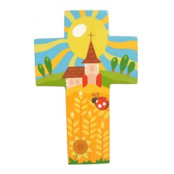 Wooden cross 15 cm Church...