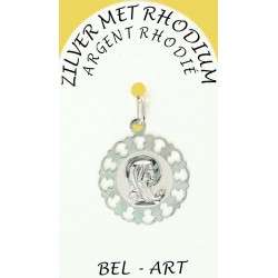Medaille Zilver + Rhodium -...