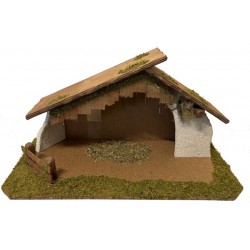 Lege kerststal (50x26x26cm)