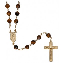 Rosary gold plated  Tiger...