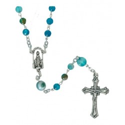 Chapelet Agate bleue +...