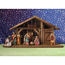 Crèche de Noël : cabane +...