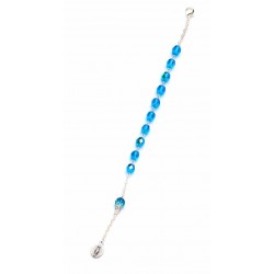 Bracelet semi-cristal bleu...