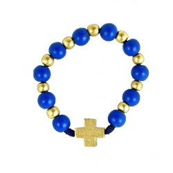 Bracelet white golden blue