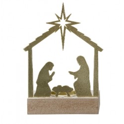 Kandelaar met kerststal van...