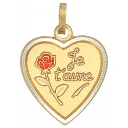 Médaille en métal doré...