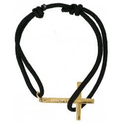 Disciple armband zwart/goud...