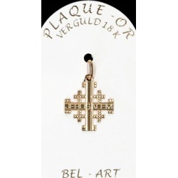 Cross Plated Gold Jerusalem...