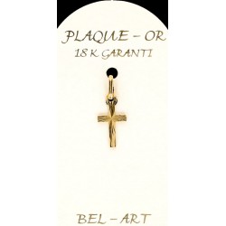 Kruisje plaqué-goud - 11 X...