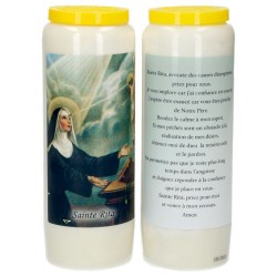 9 days candle / white / St....