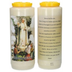 9 days candle / white /...