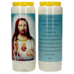 9 days candle / white /...