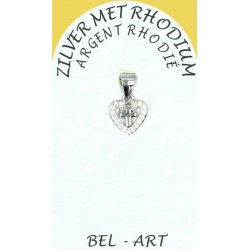 Médaille coeur avec croix...