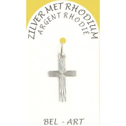 Rhodium Silver Cross  20 X...