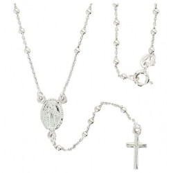 Chapelet argent rhodié