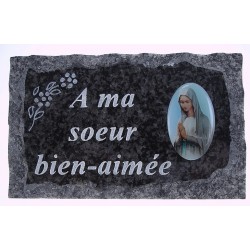Plaque Cimetiere A Ma Soeur...