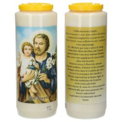 Noveenkaars / wit / H Jozef...