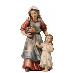 Houtsnijwerk Herderin +...