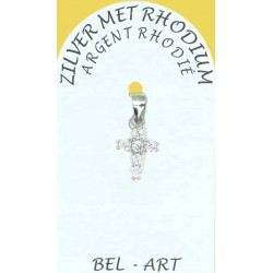 Croix Argent Rhodié 11 X 9...