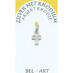Croix Argent Rhodié 9 X 7...