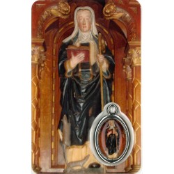 Card with prayer and medal...