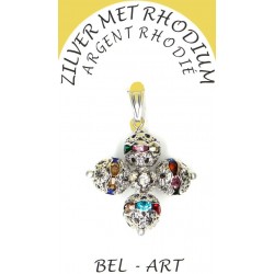 Croix Argent Rhodie...