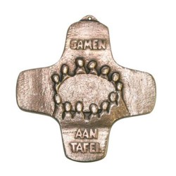 Croix Murale Bronze  10 Cm...