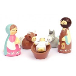 Crèche tournée Marie...