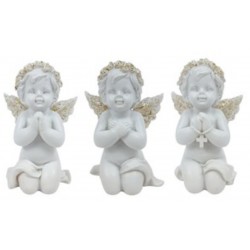 Lot de 3 - Ange blanc et or...