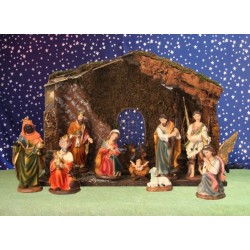 Crèche de Noël : cabane +...