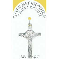 Croix Argent Rhodié St...