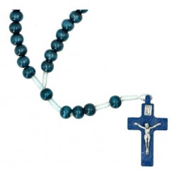 Rosary rope  Wood Blue