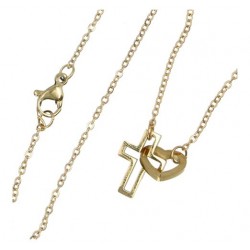 Pendentif croix avec coeur...