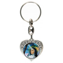 Porte-Clefs Coeur Ste Rita...