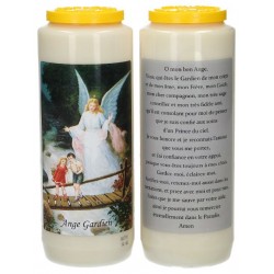 9 days candle / white /...