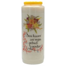 9 days candle / white /...