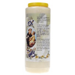 9 days candle / white / St...