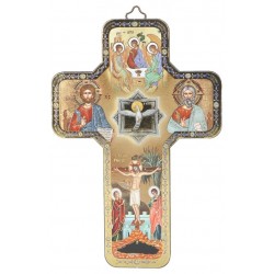Icon 12 x 18 cm Cross Trinidad
