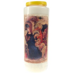 9 days candle / white /...